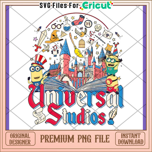 Minions Universal Studios PNG Design