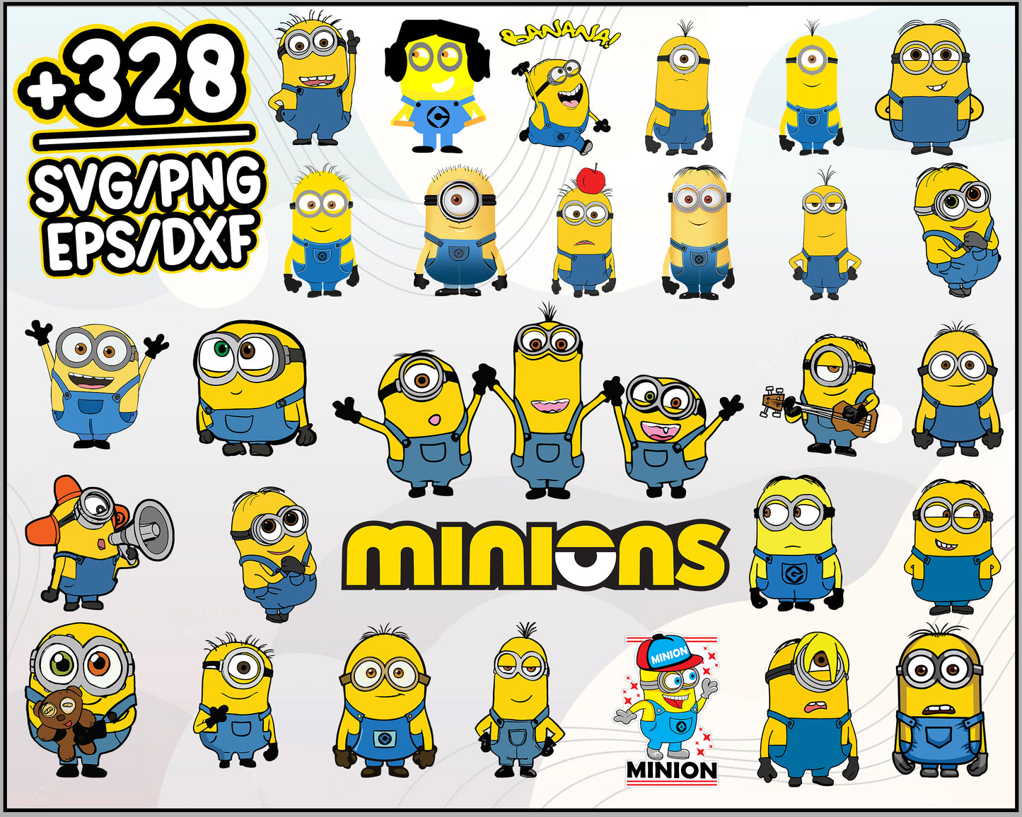 All minion character SVG Bundle