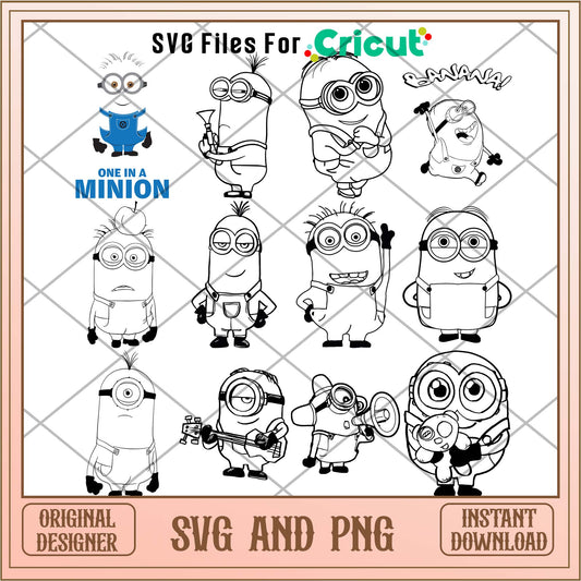 Despicable Me One in Minions svg bundle