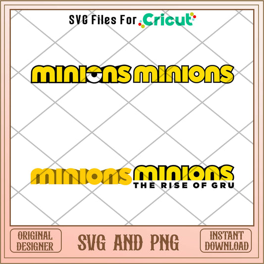 Despicable Me yellow logo svg bundle