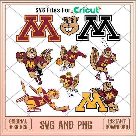 Minnesota Golden svg, Minnesota Golden svg bundle, NCAA svg