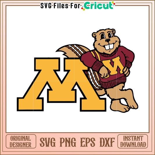 Minnesota Mascot SVG Design, perfect for Cricut crafting projects