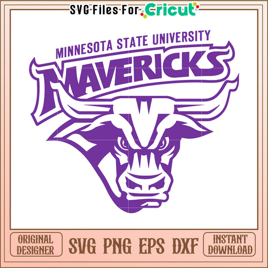 Minnesota State University Mavericks SVG Design, Perfect for Craft Projects