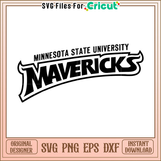 Minnesota State University Mavericks SVG Design for Cricut, Instant Download Files