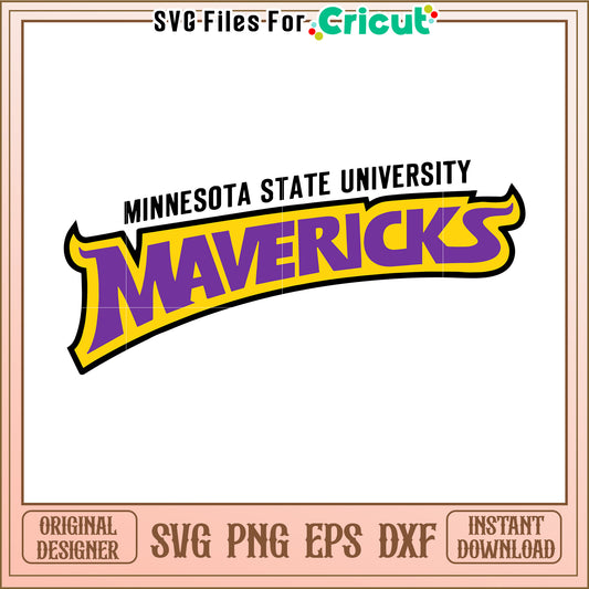 Minnesota State University Mavericks SVG File for Cricut, Instant Download Available
