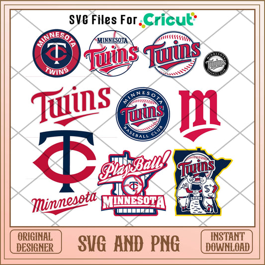 Minnesota Twins svg, Minnesota Twins svg bundle, MLB svg