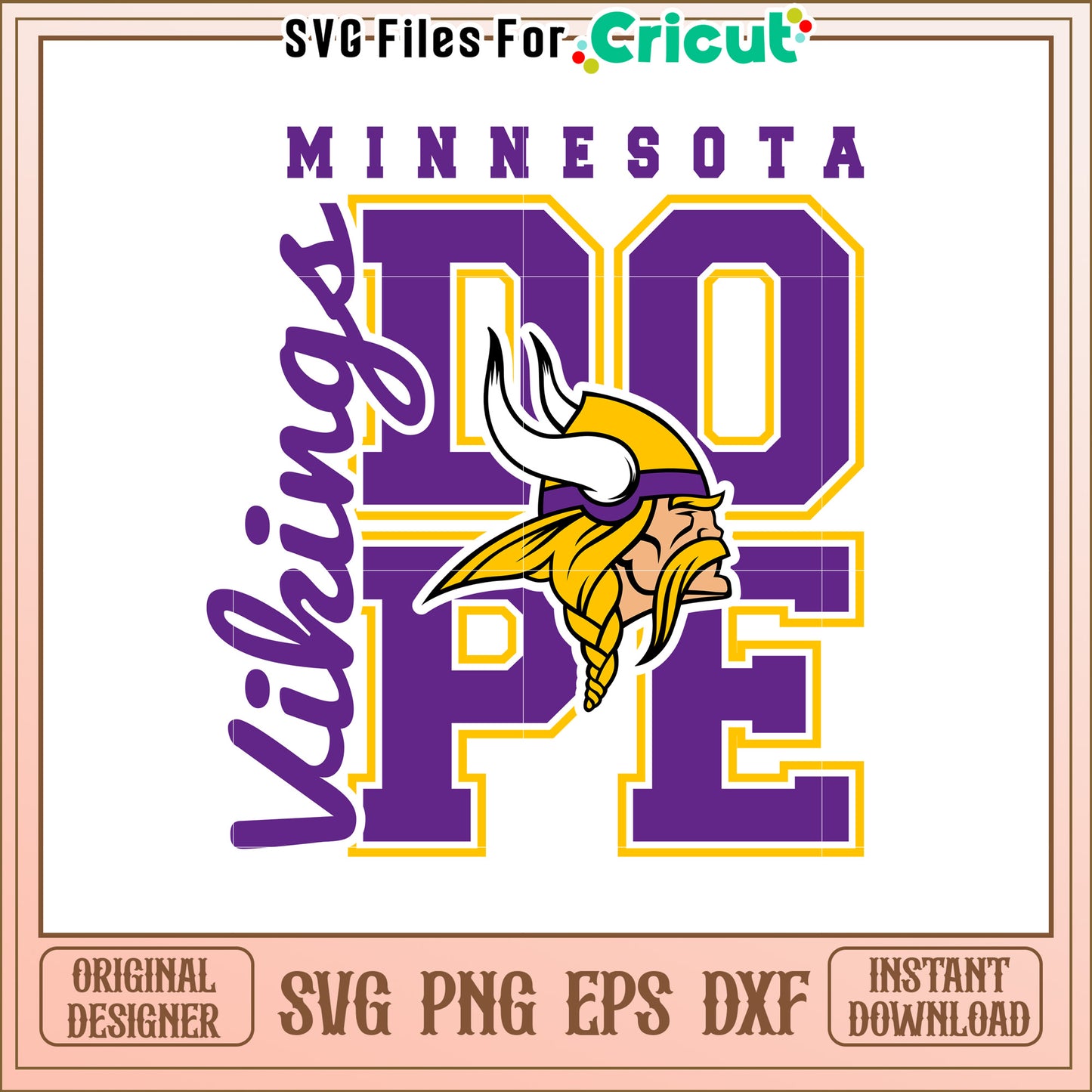Minnesota Vikings PF SVG Design