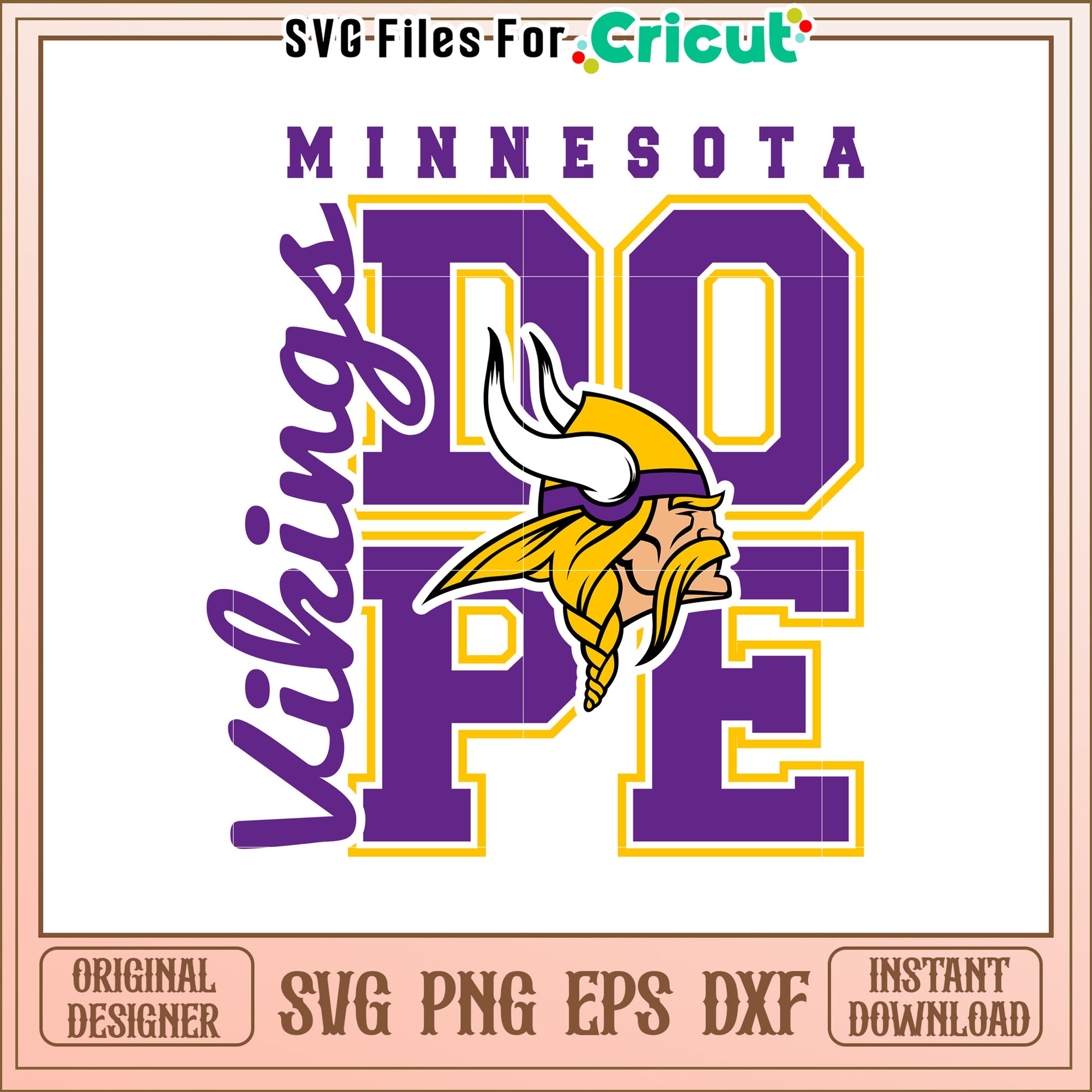 Minnesota Vikings PF SVG Design