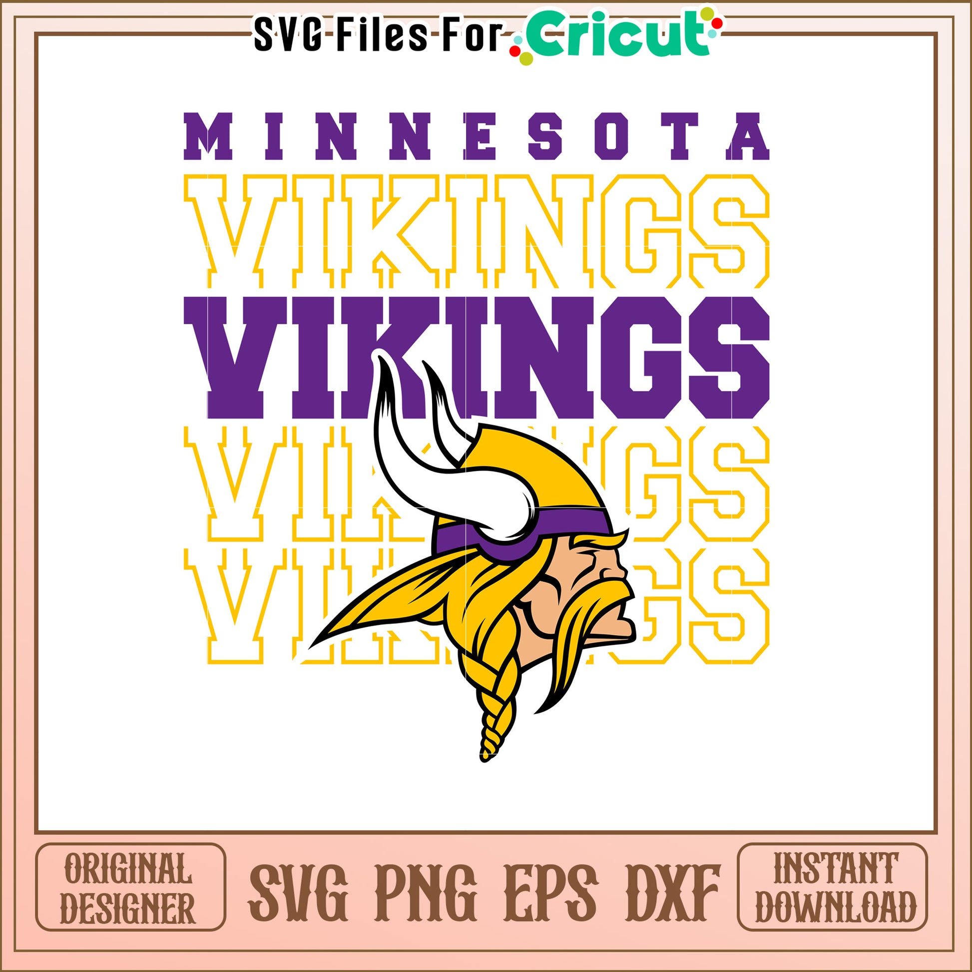 Minnesota Vikings SVG Design