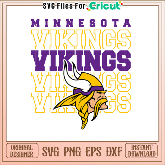 Minnesota Vikings SVG Design