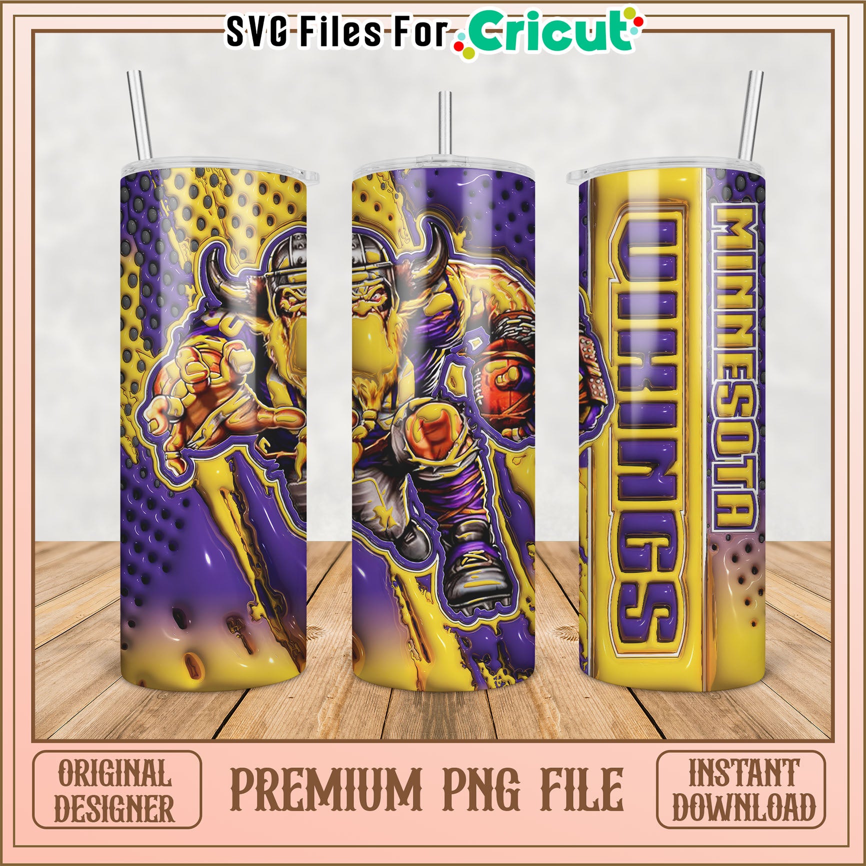 Minnesota Vikings Tumbler PNG