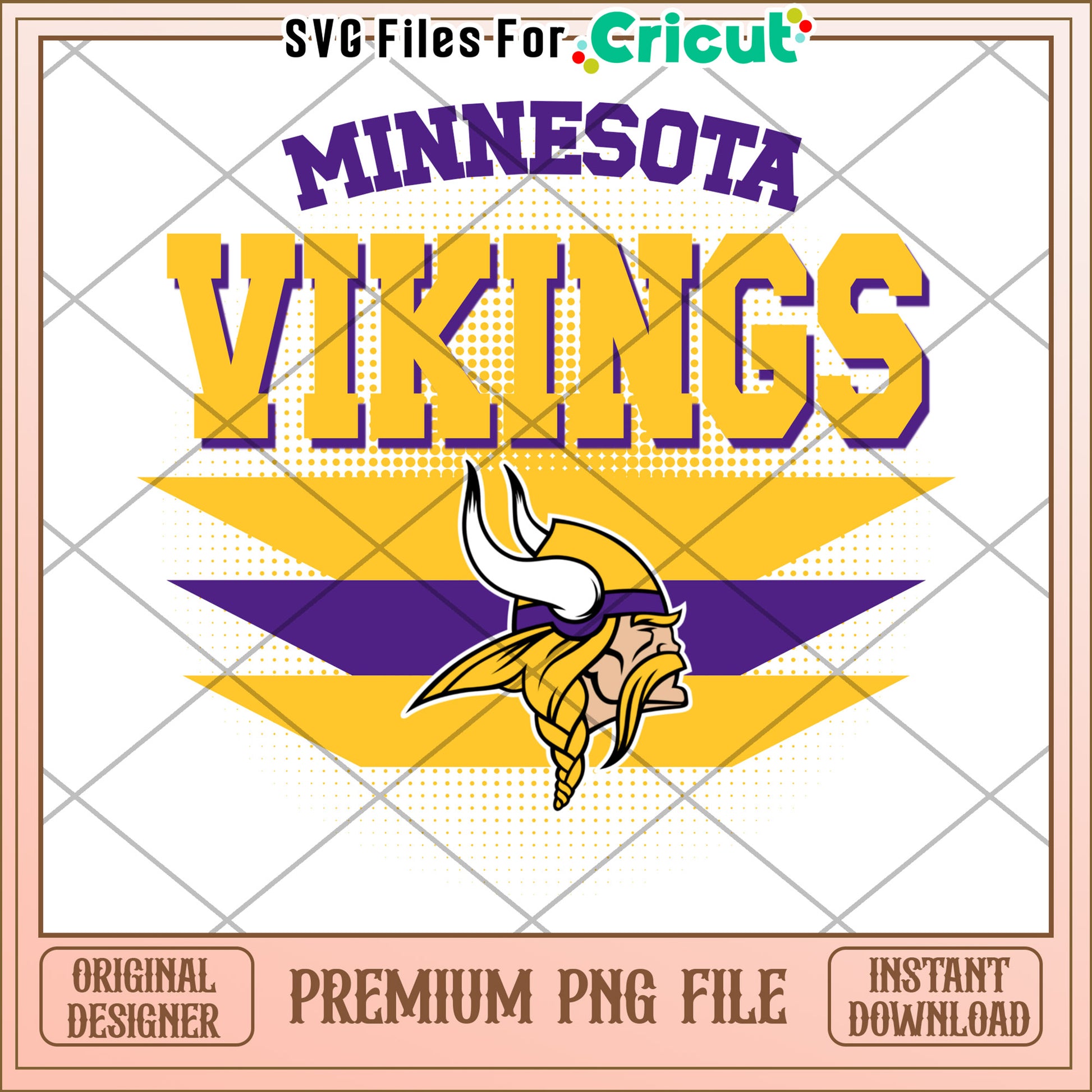 Minnesota Vikings logo design, premium PNG file for crafting