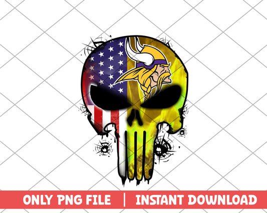 Minnesota Vikings punisher png, Minnesota Vikings png