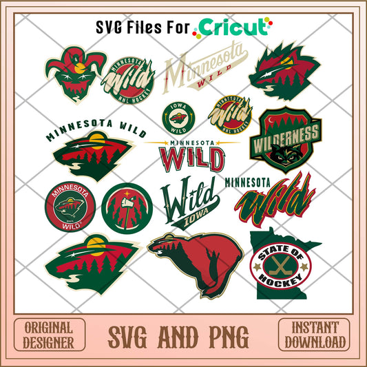 Minnesota Wild svg, Minnesota Wild svg bundle, NHL svg