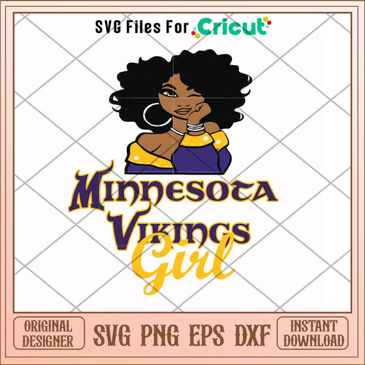 Minnesota Vikings Girl nfl team svg, Minnesota Vikings svg, new nfl svg