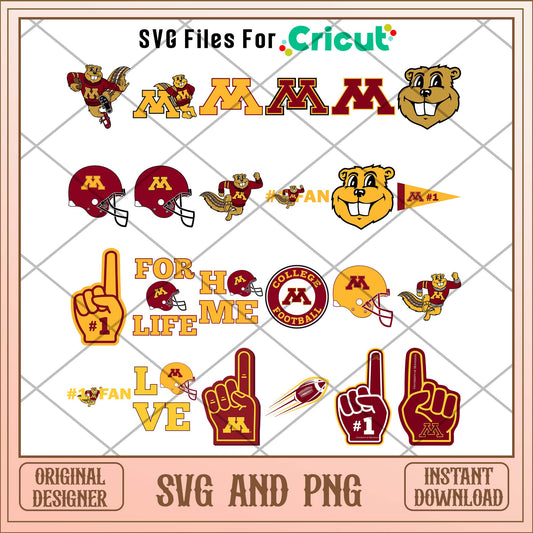 Minnesota svg, Minnesota university svg bundle, NCAA svg