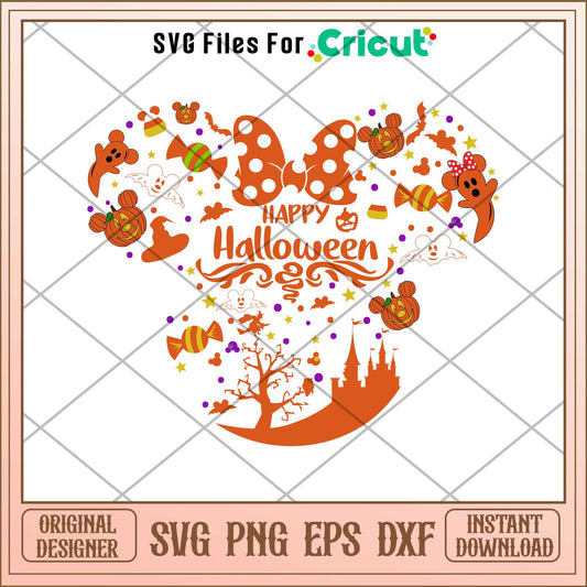 Minnie  And Friends Halloween  svg, Disney characters svg, Digital Download 
