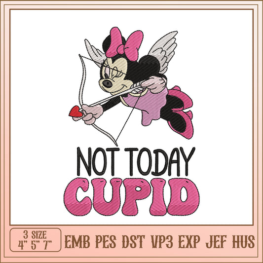 Minnie Cupid Embroidery Design