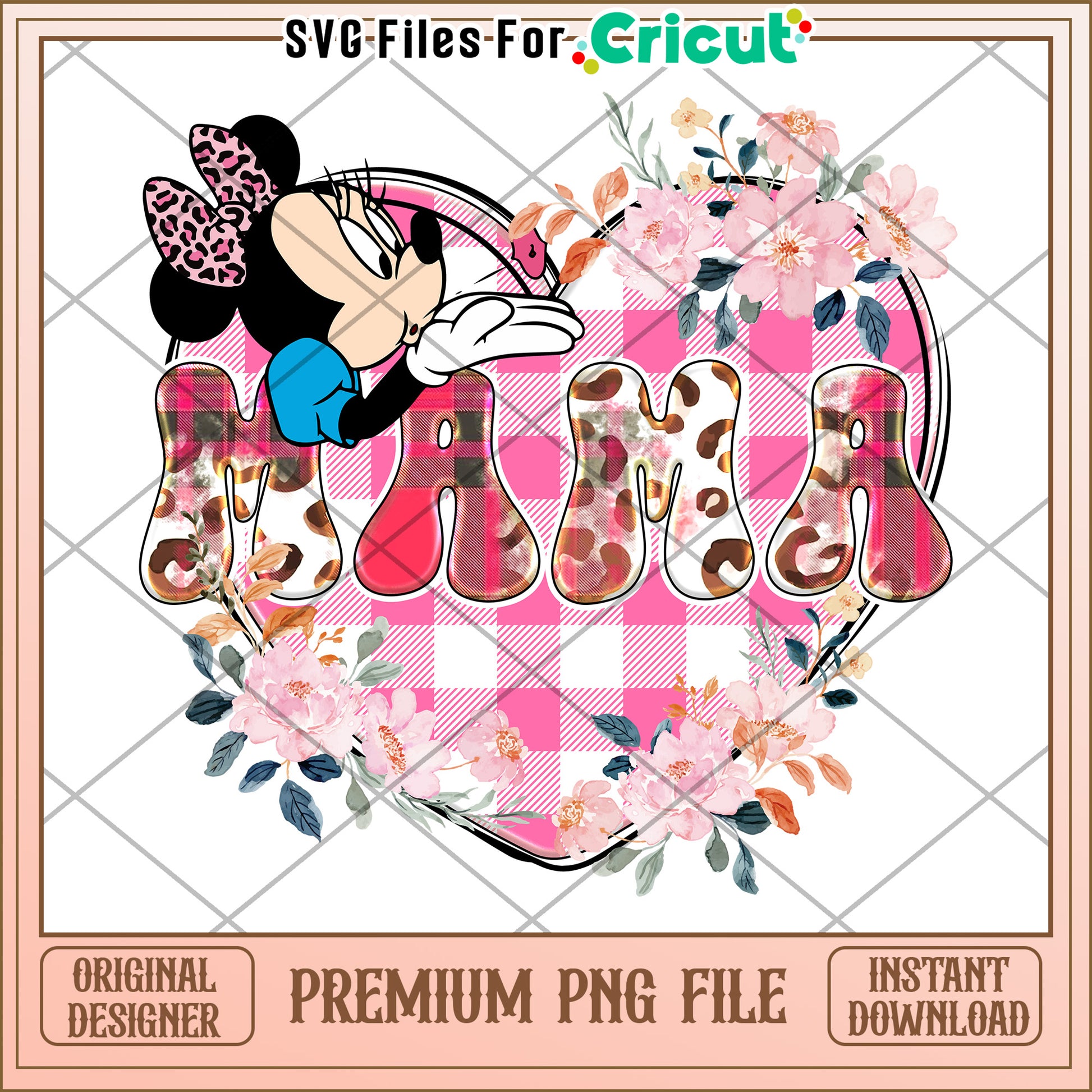 Minnie Mama PNG Floral Design