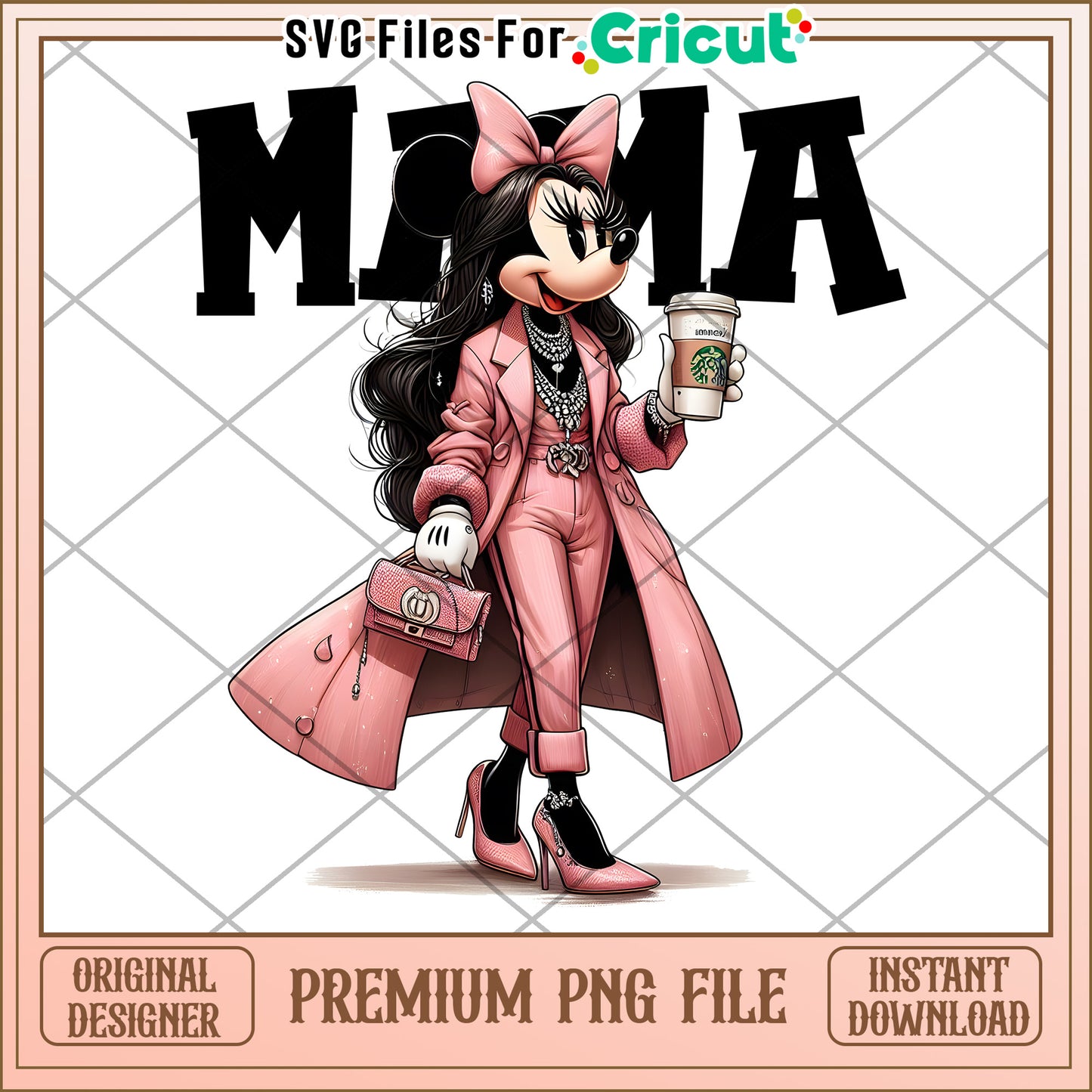 Minnie Mama PNG Sublimation Design