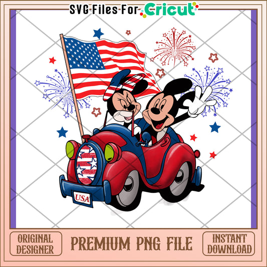 Minnie Mickey 4th of July PNG