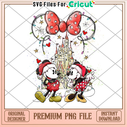 Minnie Mickey Christmas PNG Sublimation