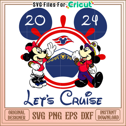 Minnie Mickey Cruise SVG Design Download