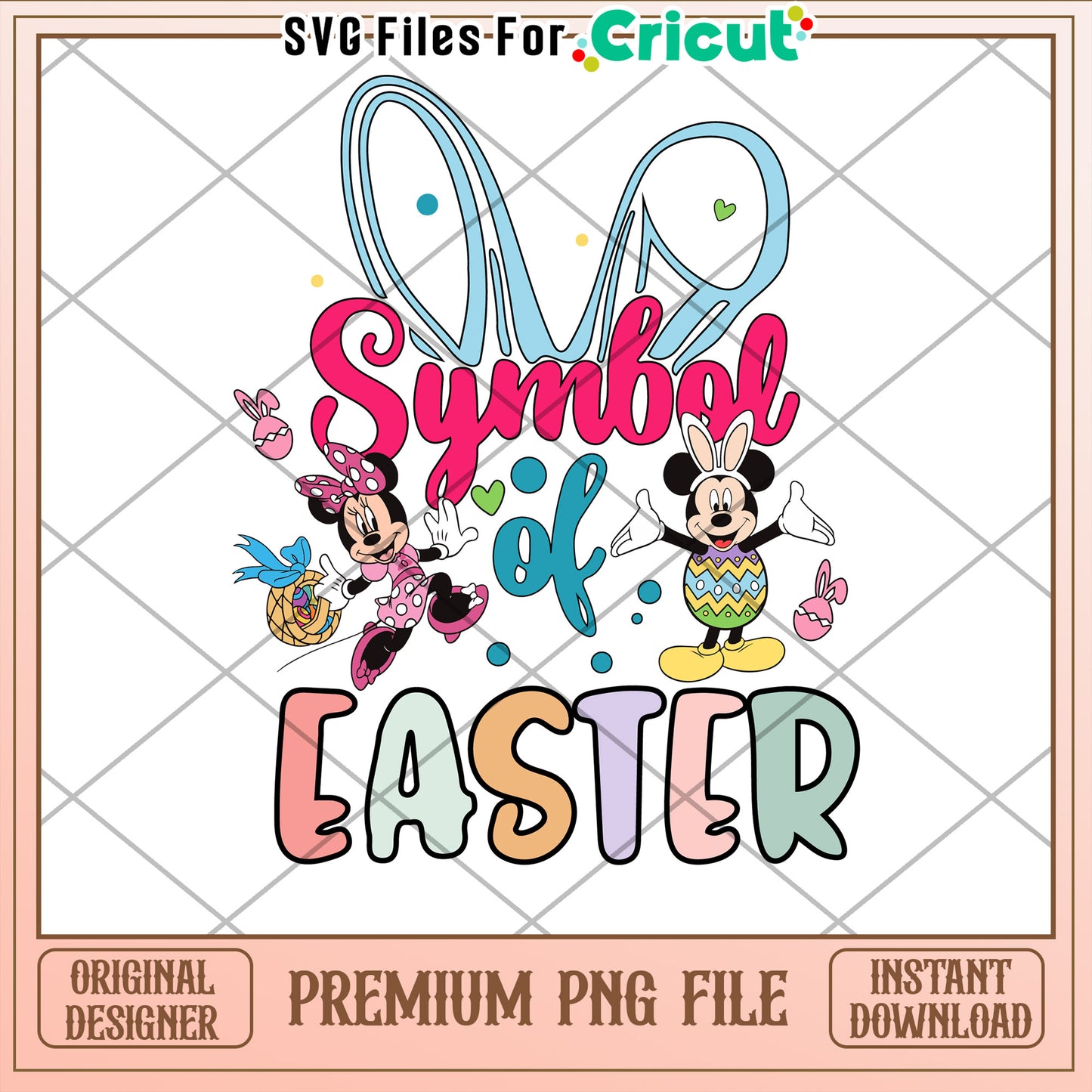 Minnie Mickey Easter PNG Sublimation