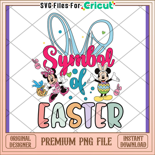 Minnie Mickey Easter PNG Sublimation