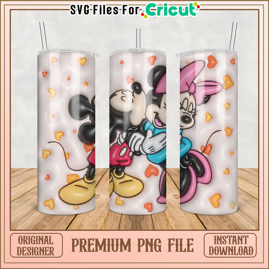 Minnie Mickey Kiss PNG Sublimation Design