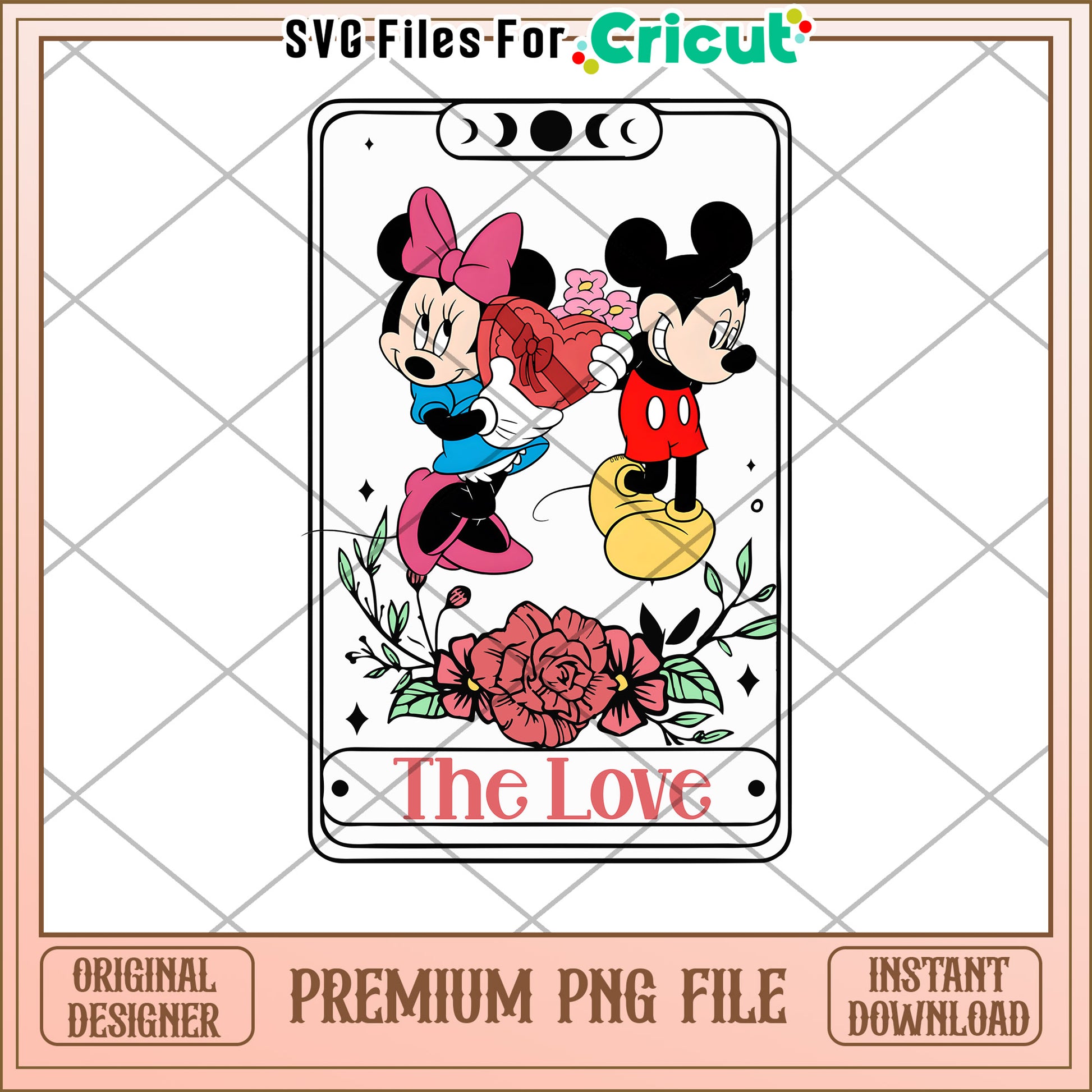 Minnie Mickey PNG Valentines Cricut