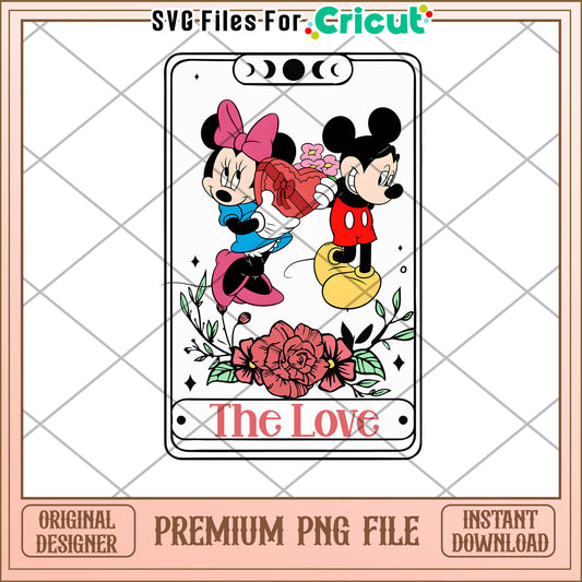 Minnie Mickey PNG Valentines Cricut