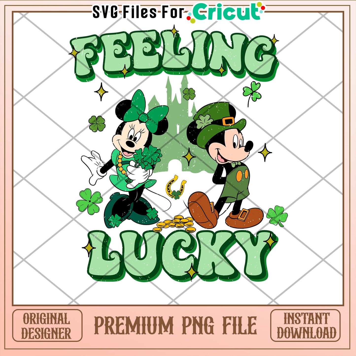 Minnie Mickey St Patricks Day PNG