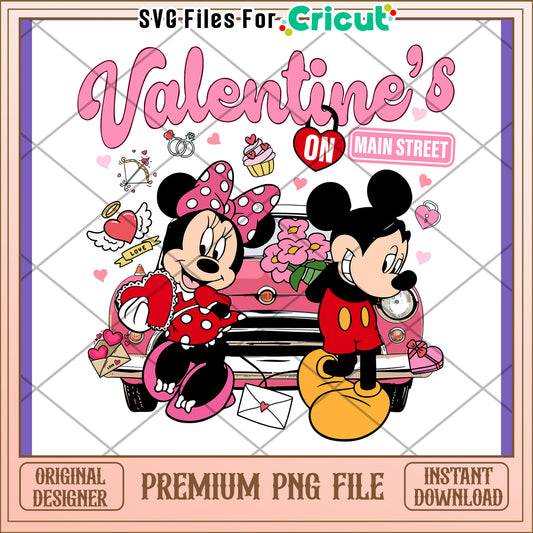 Minnie Mickey Valentines Day PNG