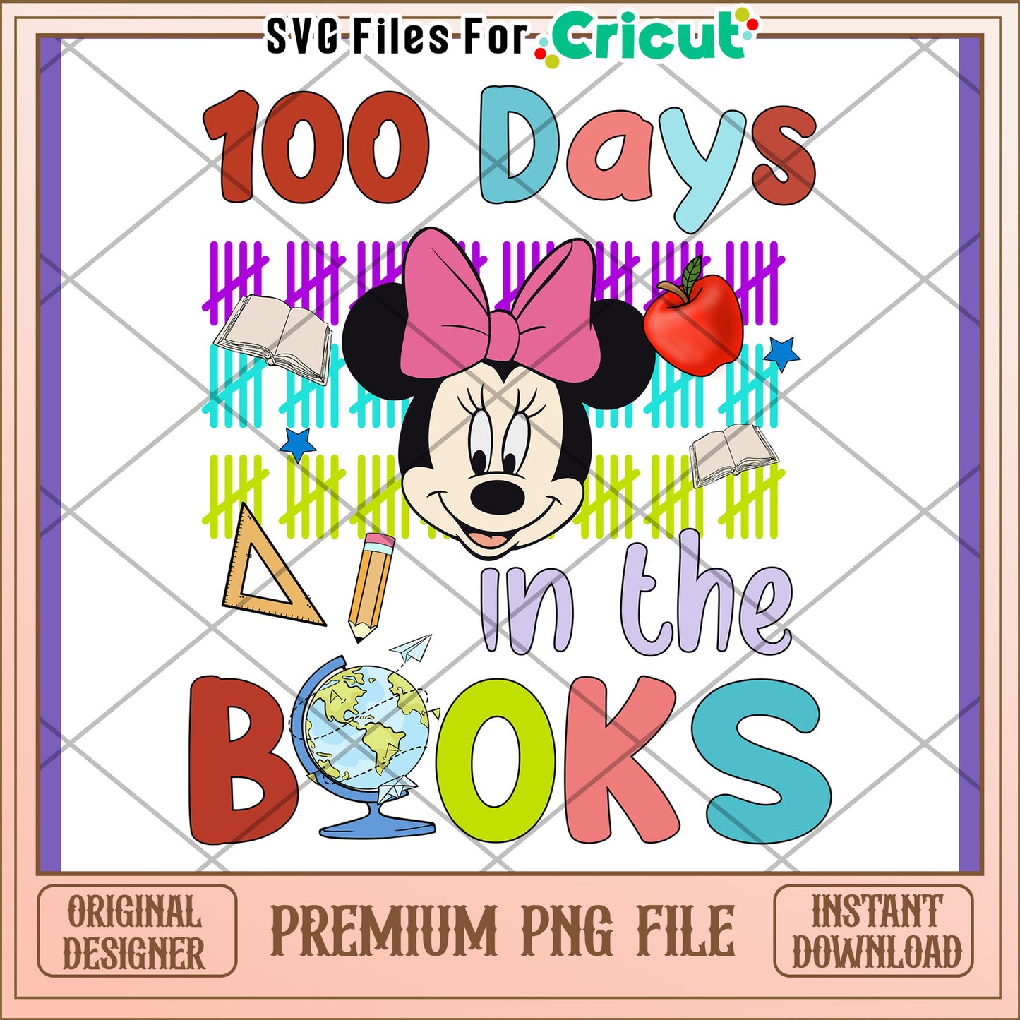 Minnie Mouse 100 Days PNG