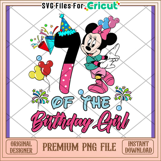 Minnie Mouse 7th Birthday PNG