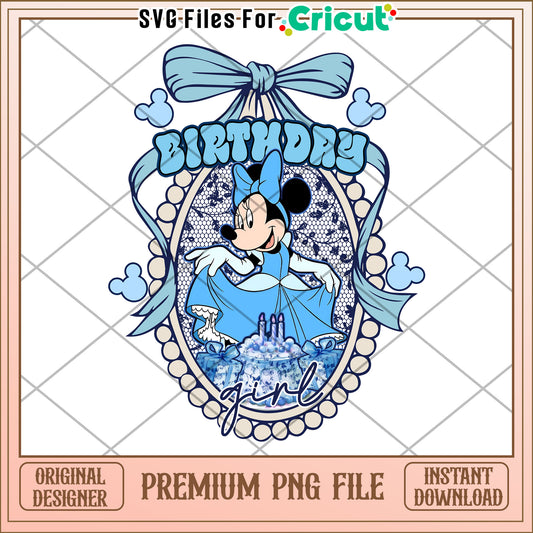 Minnie Mouse Birthday Girl PNG Image