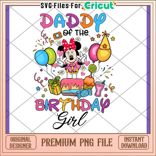 Minnie Mouse Birthday PNG Daddy's Girl