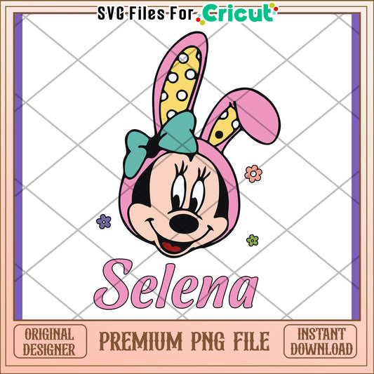 Minnie Mouse Bunny PNG Design Instant Download