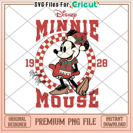 Minnie Mouse Christmas PNG Design