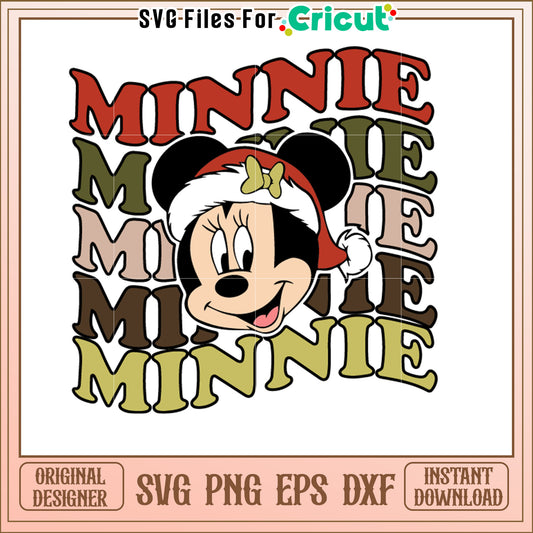 Minnie Mouse Christmas SVG