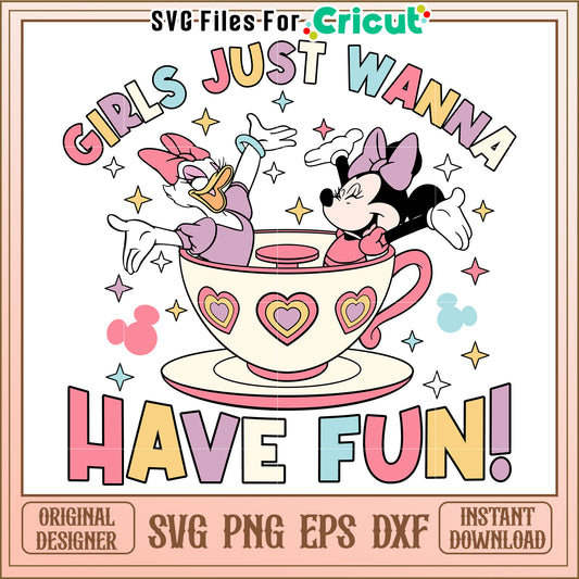 Minnie Mouse Daisy SVG Design Instant Download