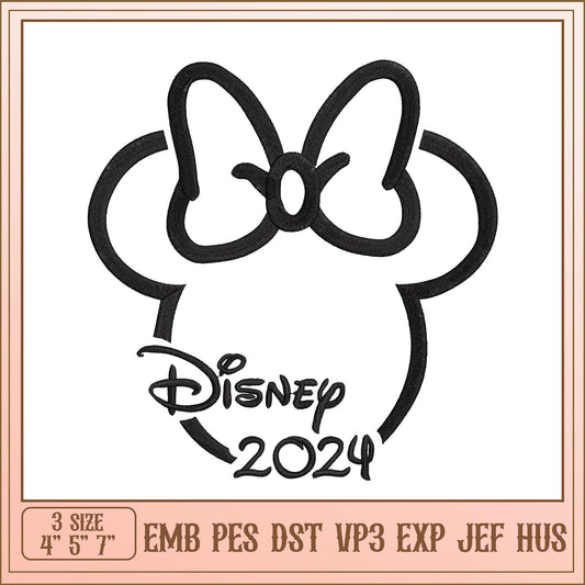 Minnie Mouse Disney 2024 Embroidery