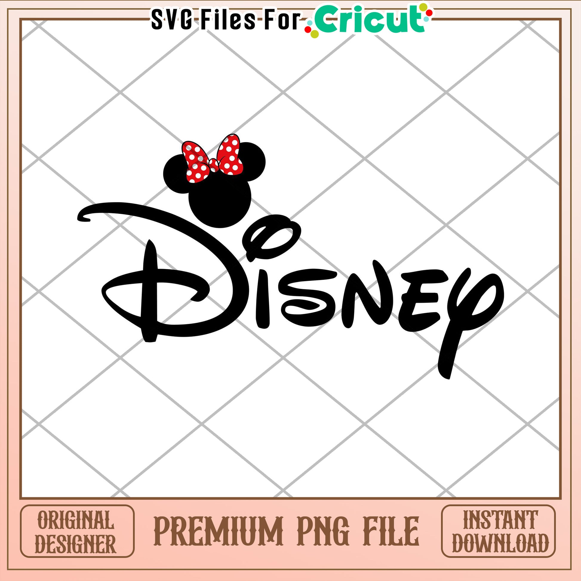 Minnie Mouse Disney PNG Cricut Cut File