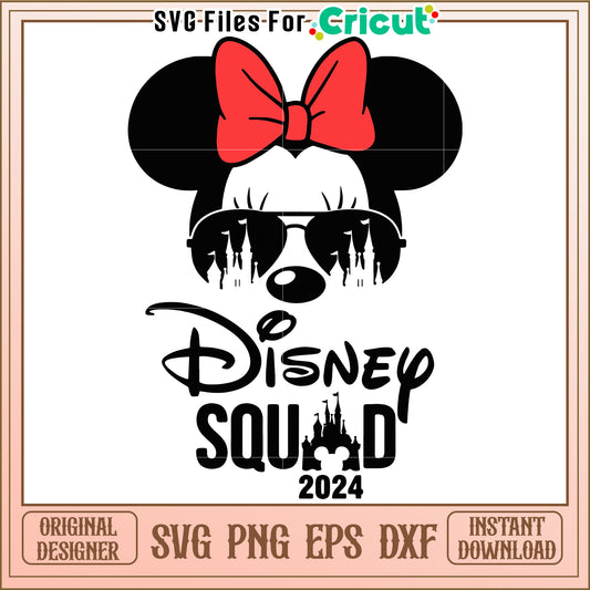 Minnie Mouse Disney Squad 2024 SVG