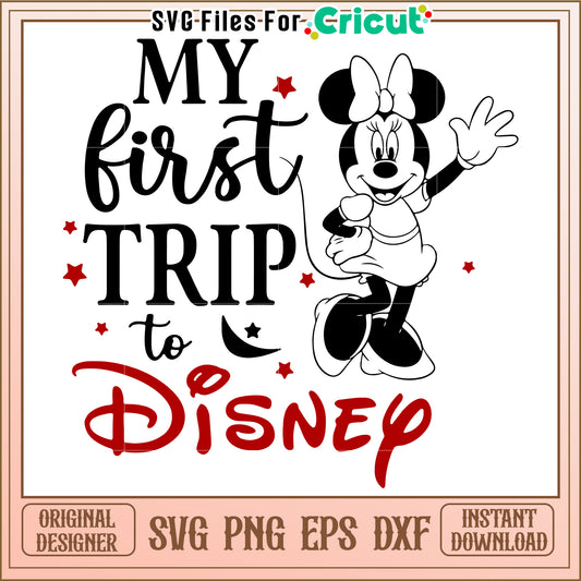 Minnie Mouse Disney Trip SVG Design