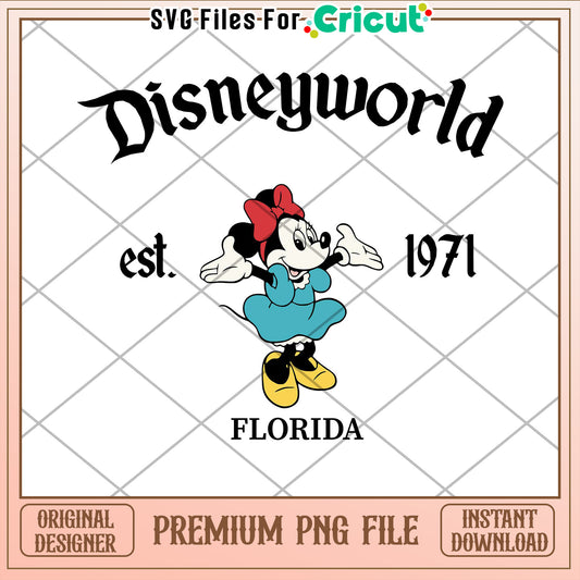 Minnie Mouse Disney World PNG 1971