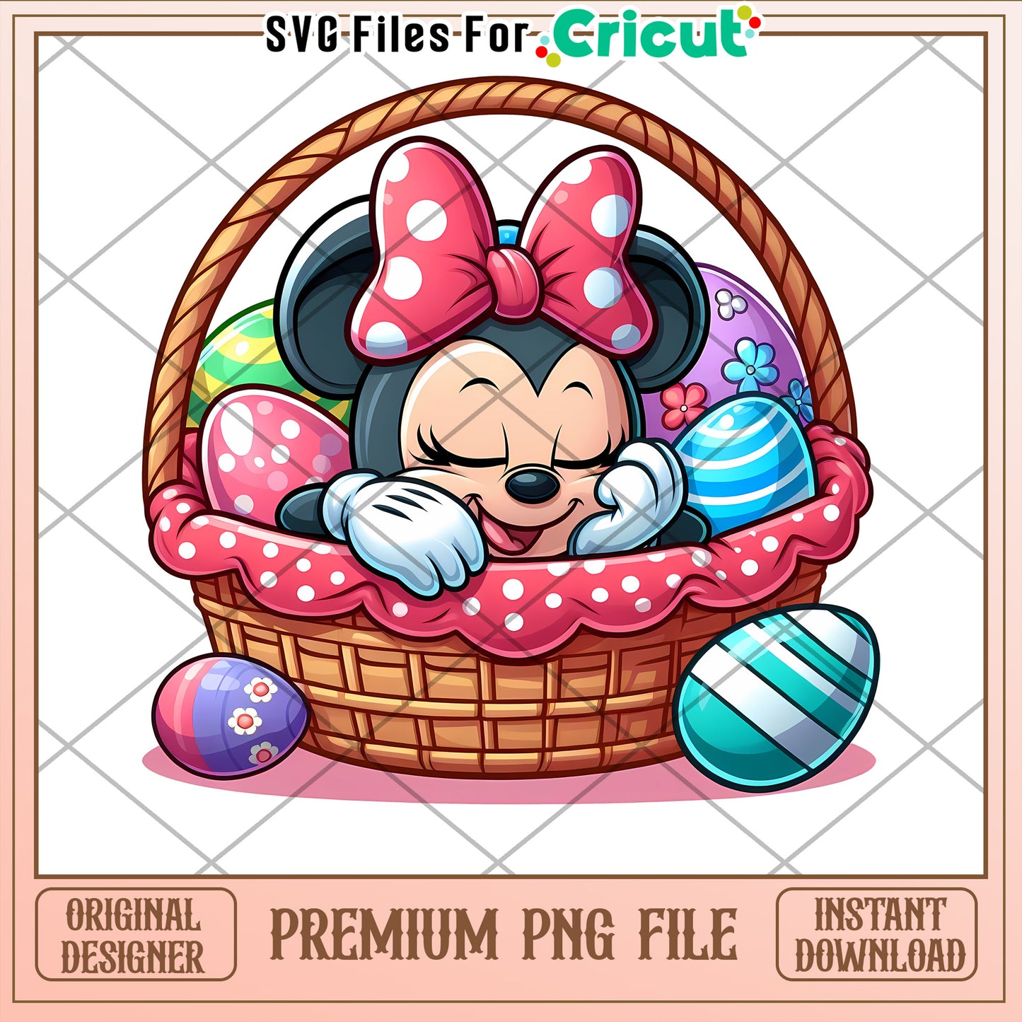 Minnie Mouse Easter Basket PNG