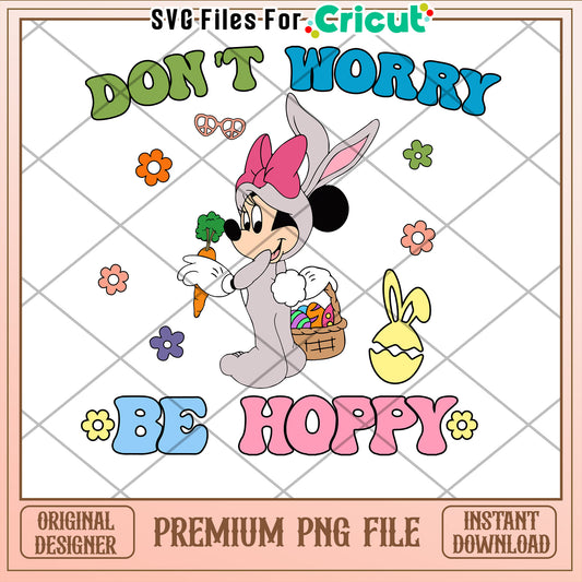 Minnie Mouse Easter Bunny PNG Be Hoppy