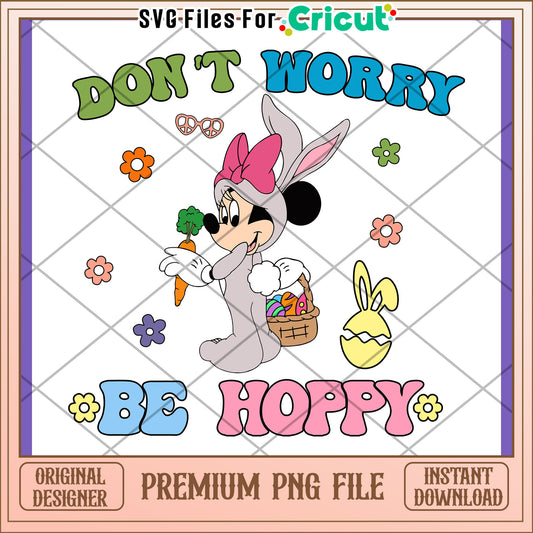 Minnie Mouse Easter Bunny PNG Design